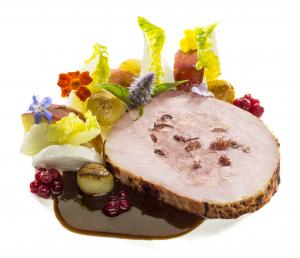 OVENBAKED PORK ROAST CRANBERRY GOATCHEESE